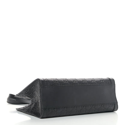 Gucci Guccissima Small Padlock Tote Black 4 of 9
