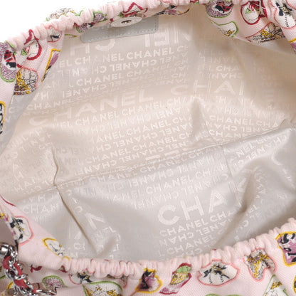 Chanel Canvas Coco Hearts Handbag Pink 5 of 7