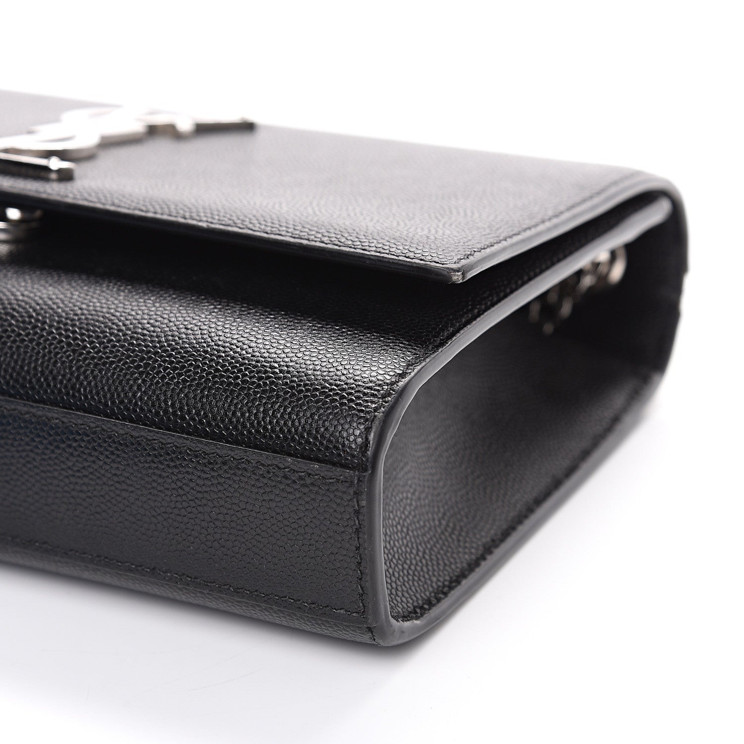 Saint Laurent Grain De Poudre Small Monogram Kate Satchel Black 8 of 14