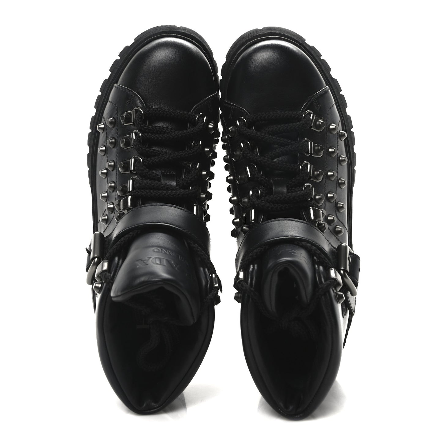 Vitello Rodeo Studded Ankle Boots 37 Black