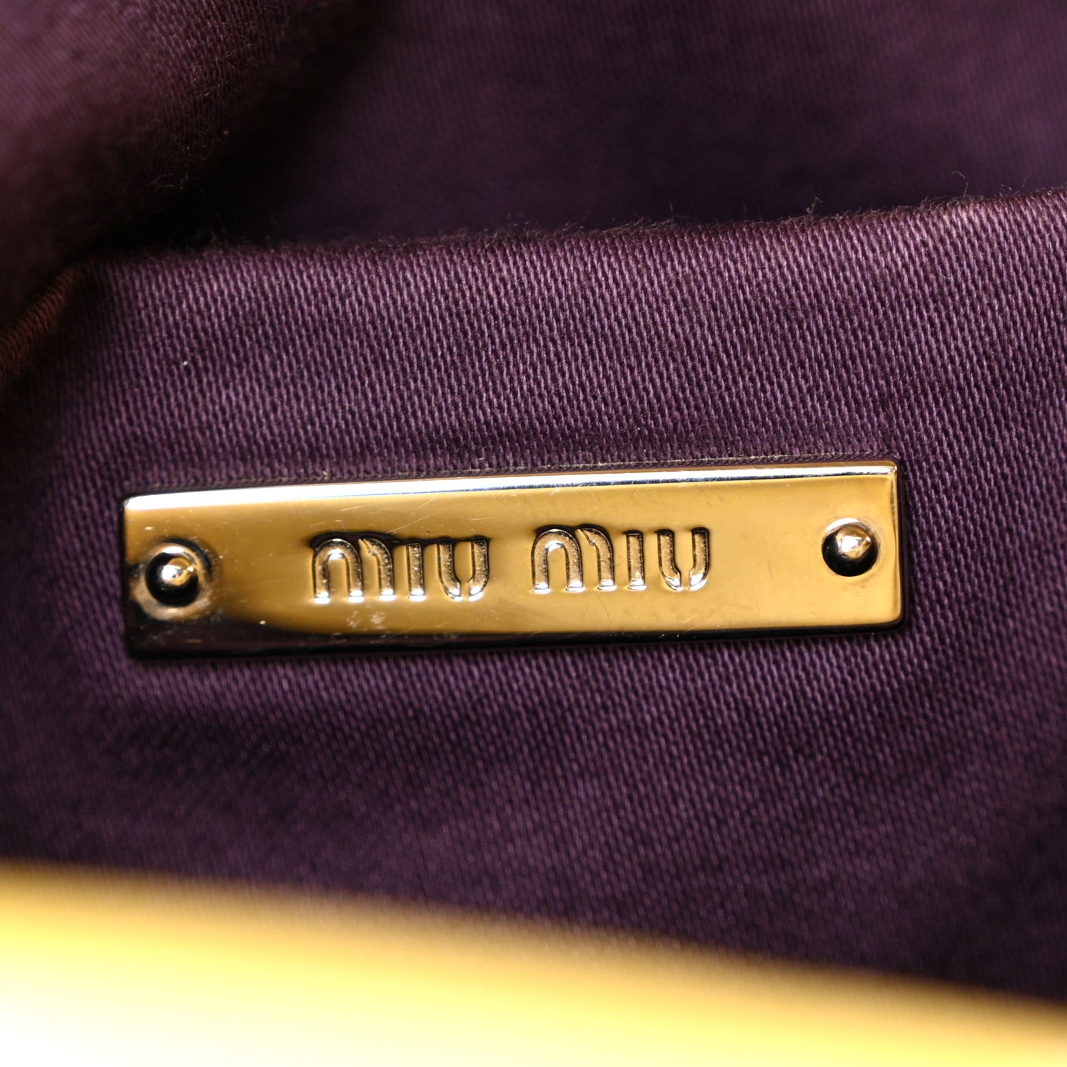 Miu Miu Vitello Lux Mini Bow Bag Polline 6 of 18