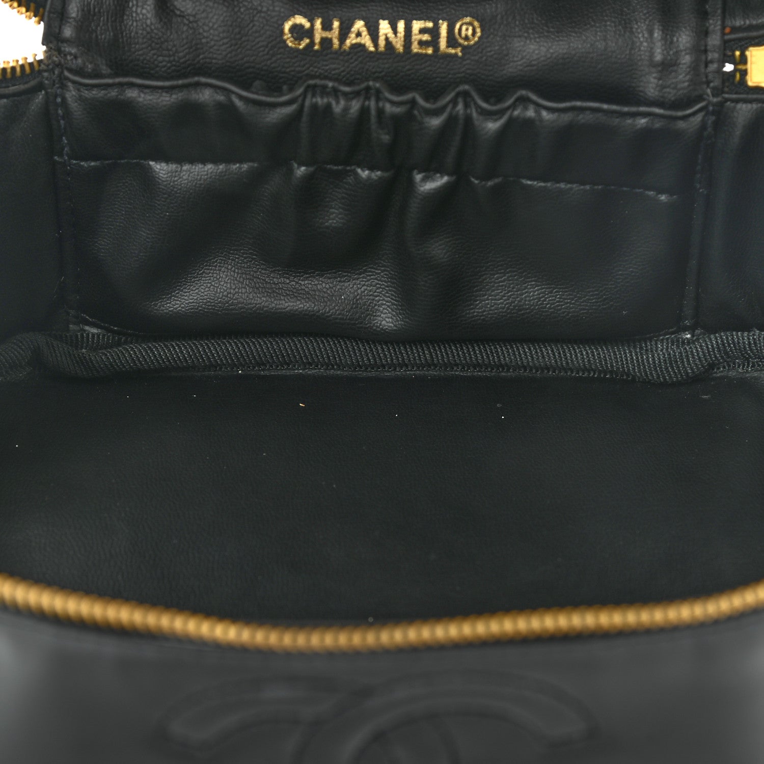 Chanel Patent Vanity Cosmetic Case Black 5 of 15