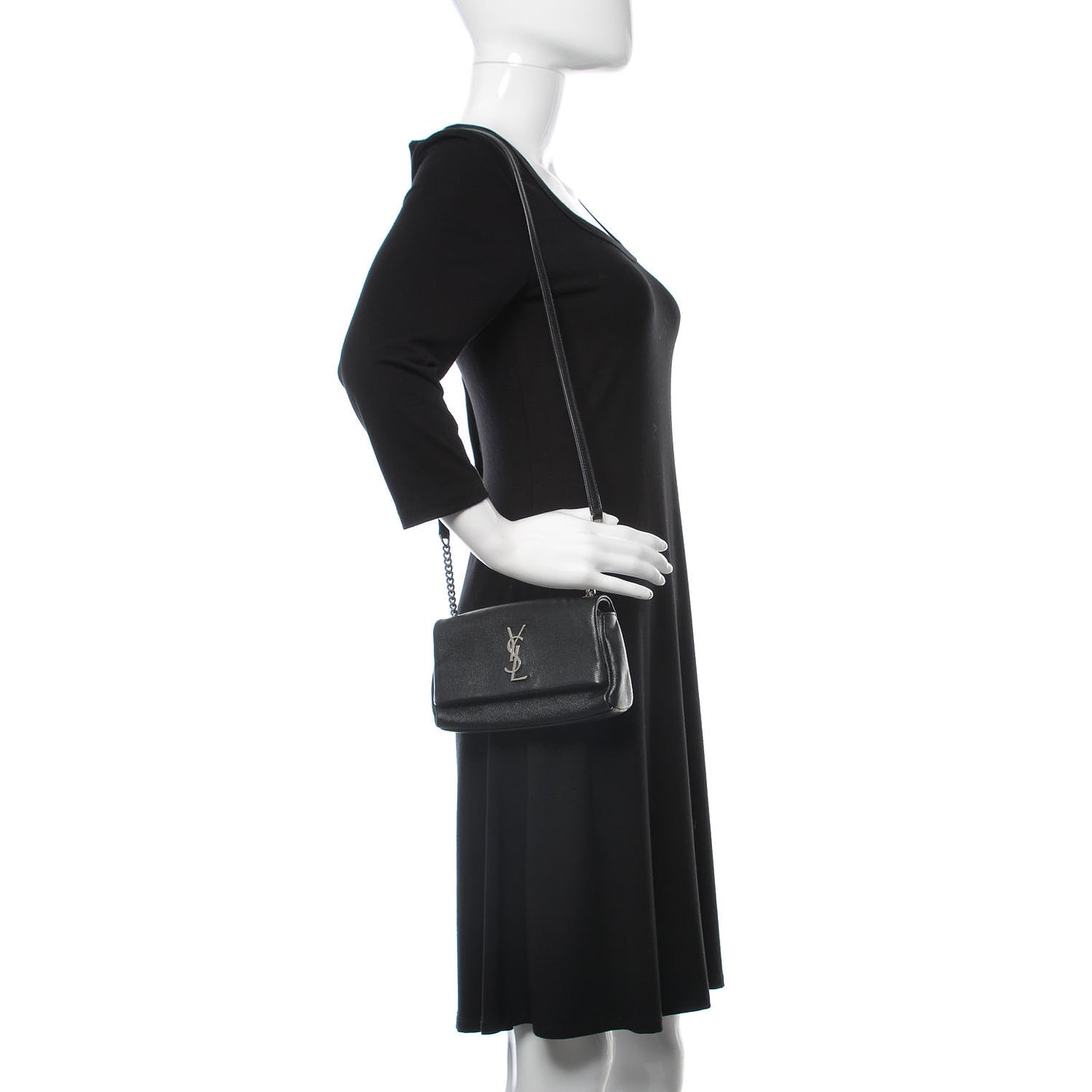 Grain De Poudre Toy West Hollywood Monogram Fold-Over Bag Black