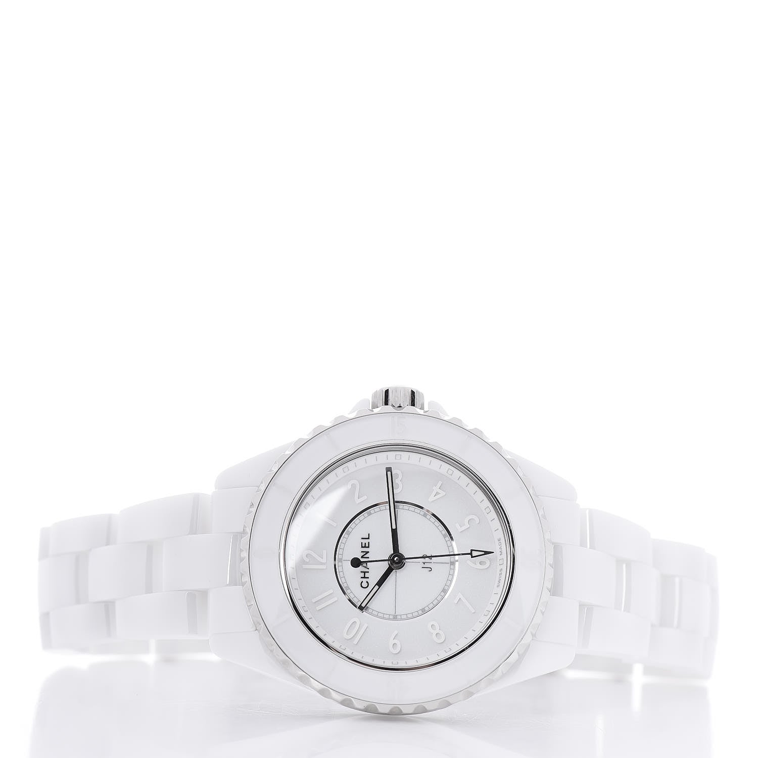 Chanel Stainless Steel Ceramic 33mm J12 Phantom Quartz Watch White 3 of 6