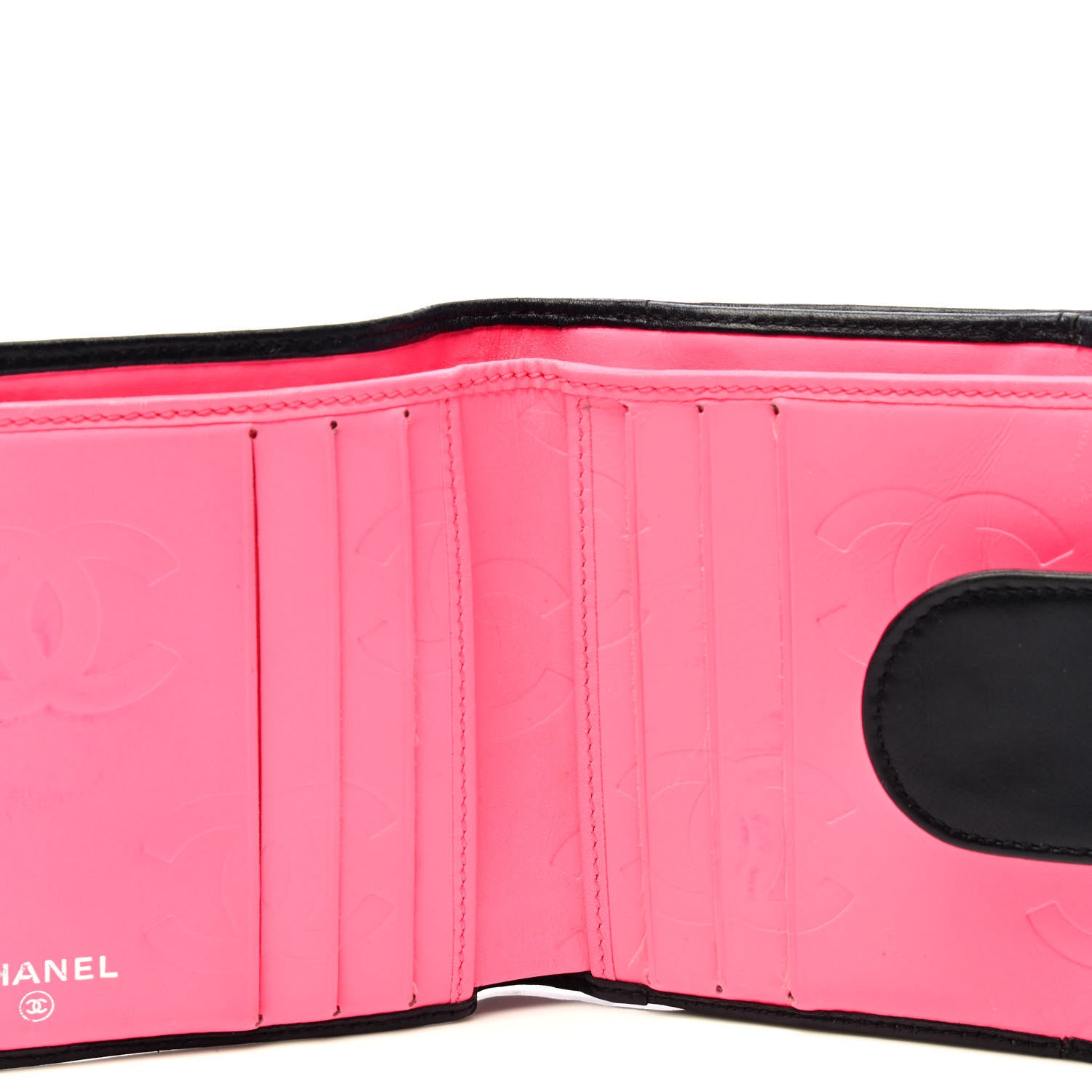 Chanel Calfskin Quilted Cambon Bi-Fold Wallet Black 5 of 6