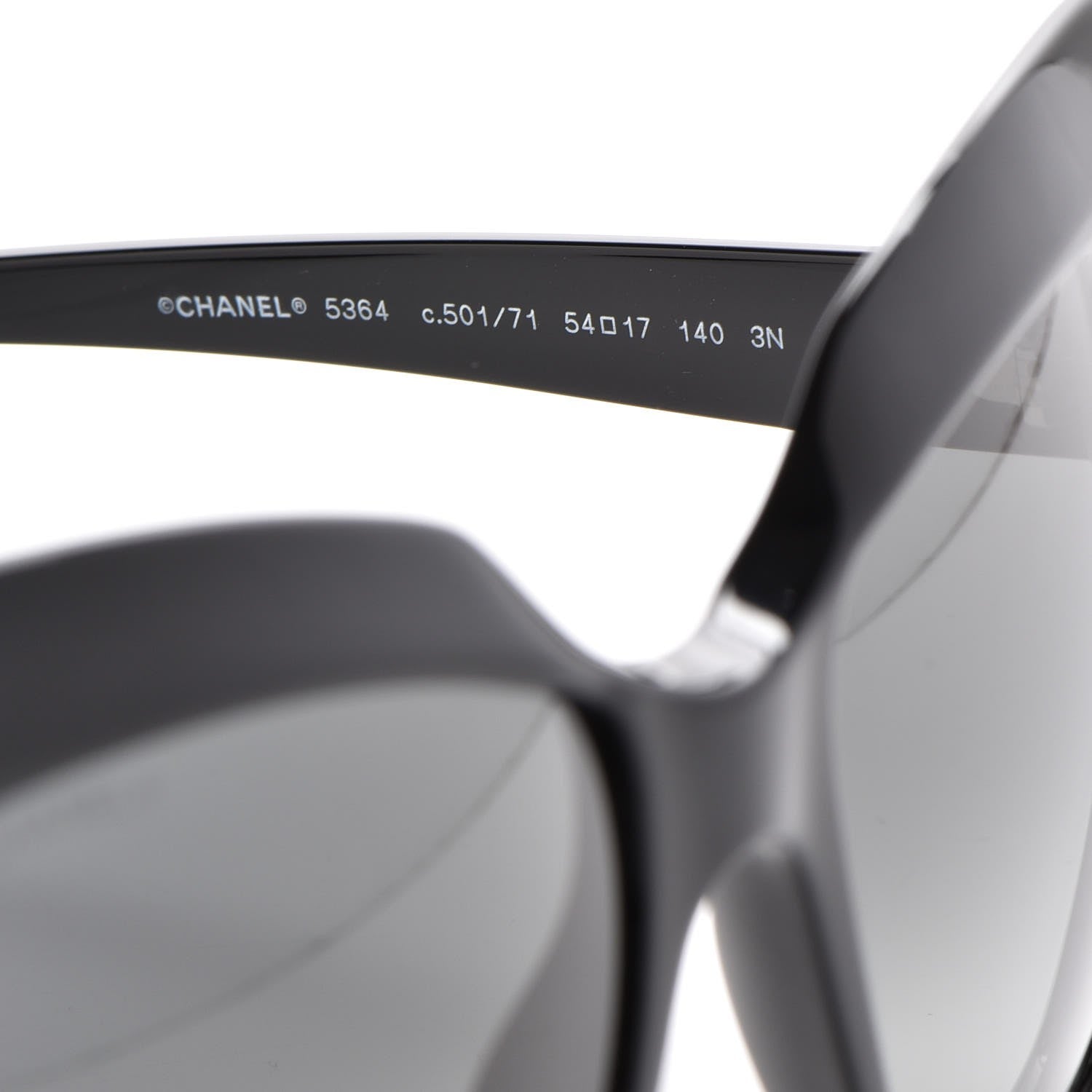 Chanel Cat Eye Spring Sunglasses 5364 Black 6 of 8