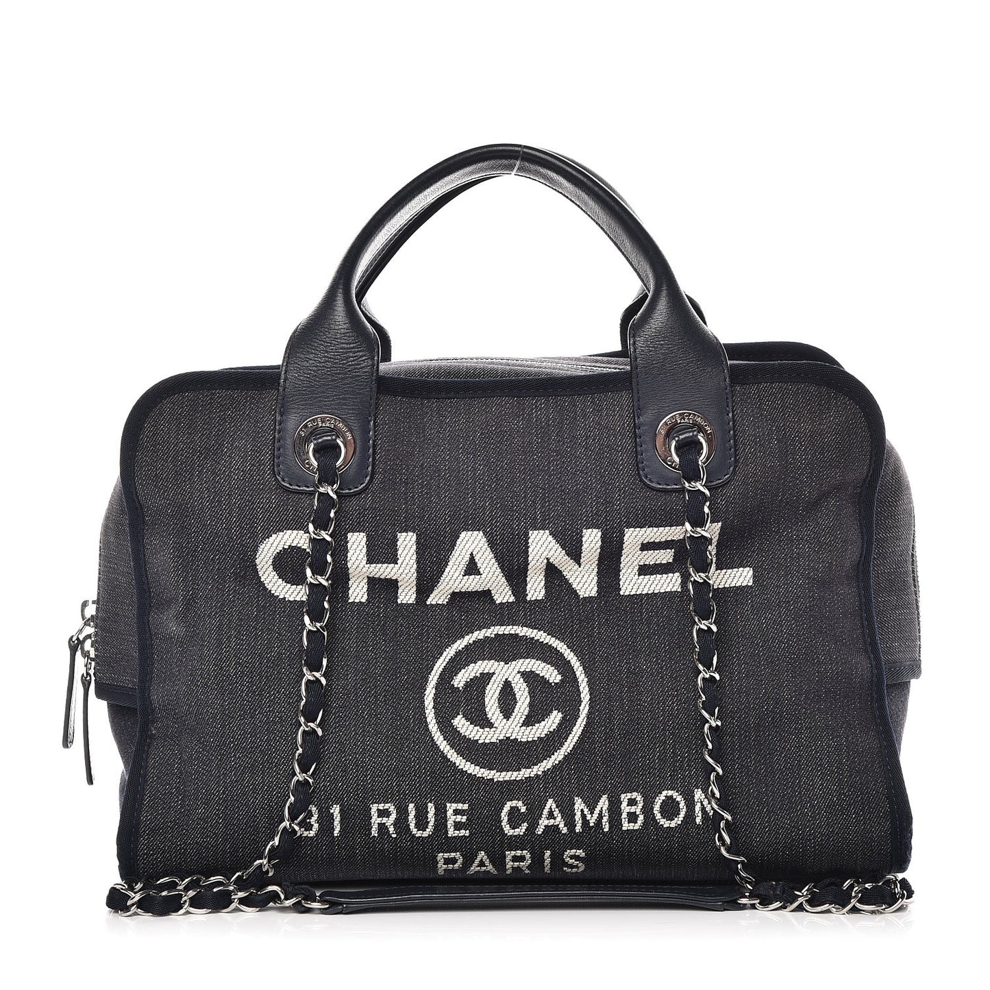 Denim Deauville Bowling Bag Dark Blue