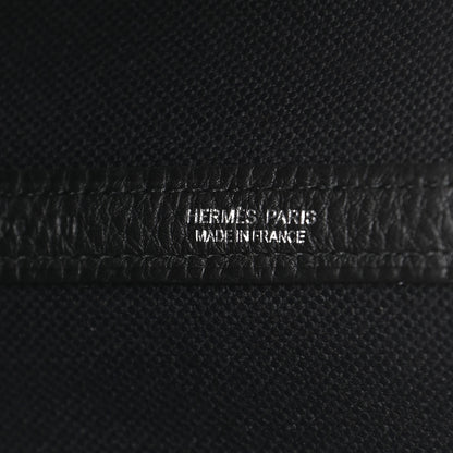 Hermes Toile Militaire Negonda Garden Party Tote 36 MM Black 6 of 9