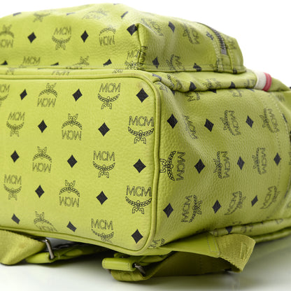 MCM Visetos Studded Medium Stark London Olympic Backpack Green 7 of 11
