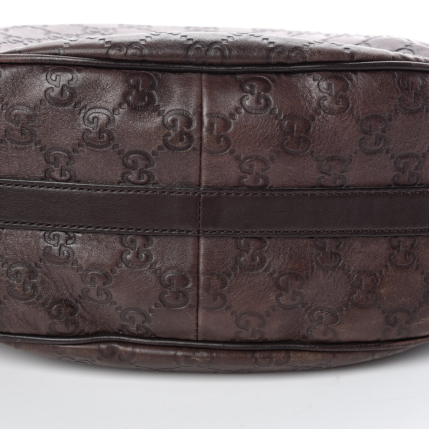 Guccissima Medium GG Twins Hobo Dark Brown