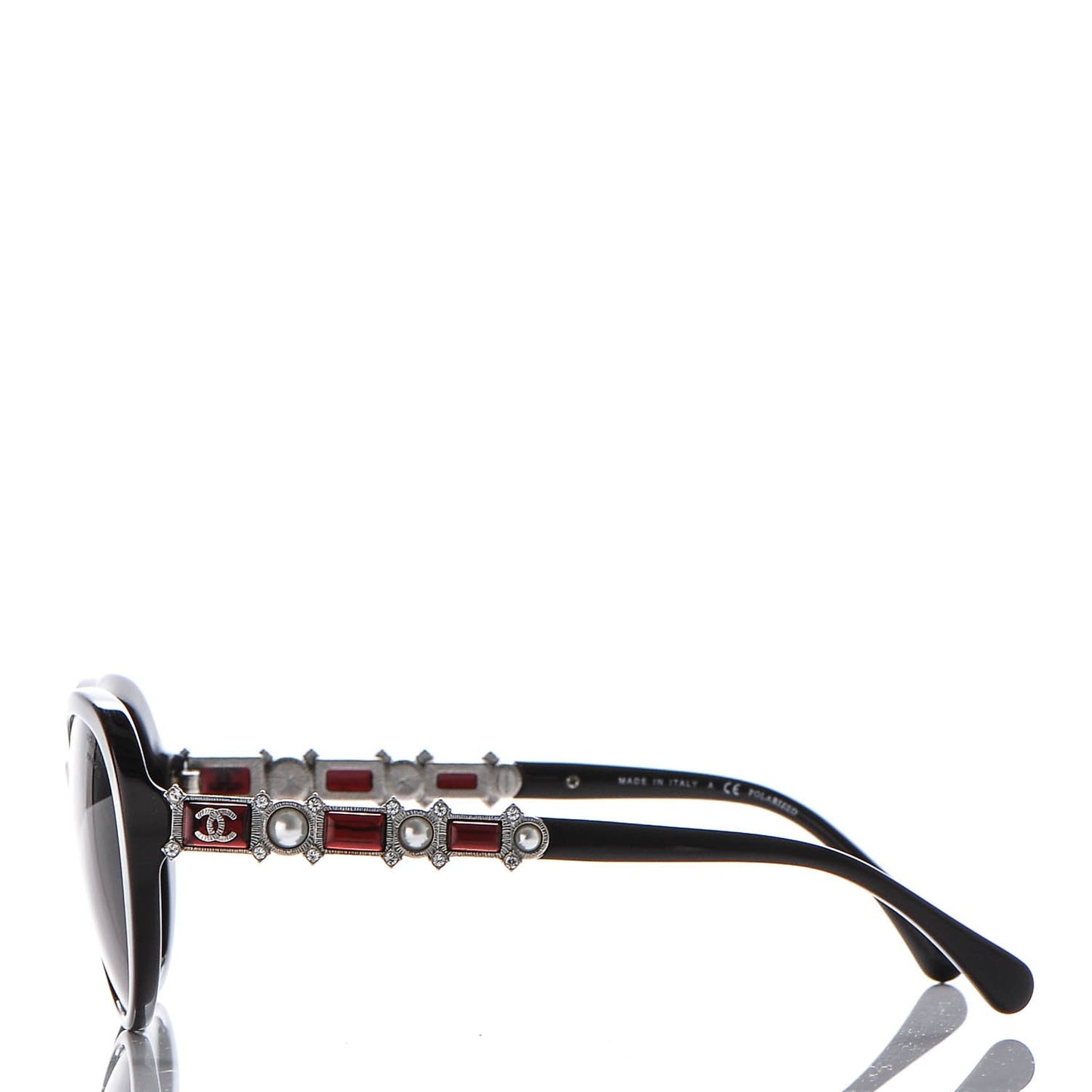 Pearl Crystal Bijoux Sunglasses 5337 Burgundy