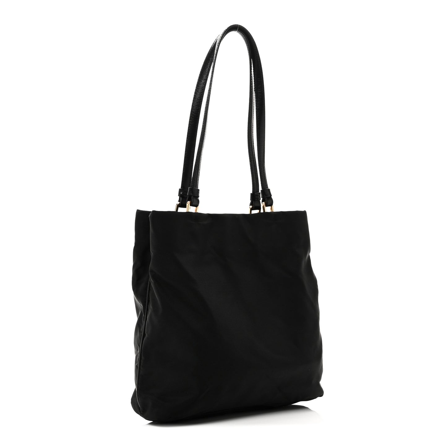 Tessuto Nylon Saffiano Tote Black