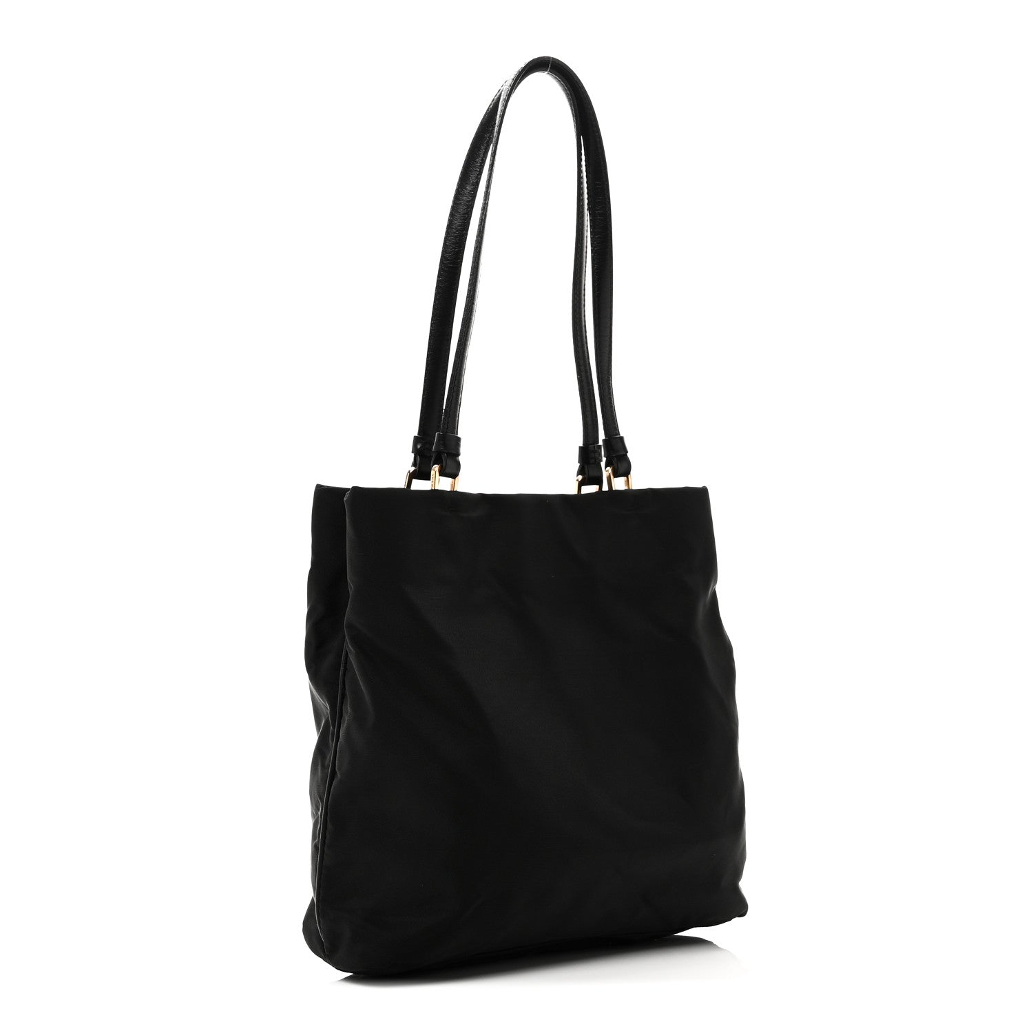 Prada Tessuto Nylon Saffiano Tote Black 3 of 9