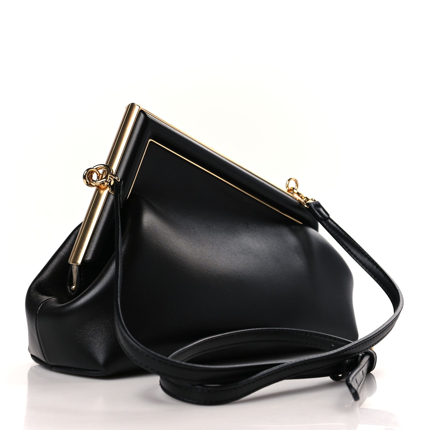 Fendi Shiny Nappa Small Fendi First Black 3 of 9