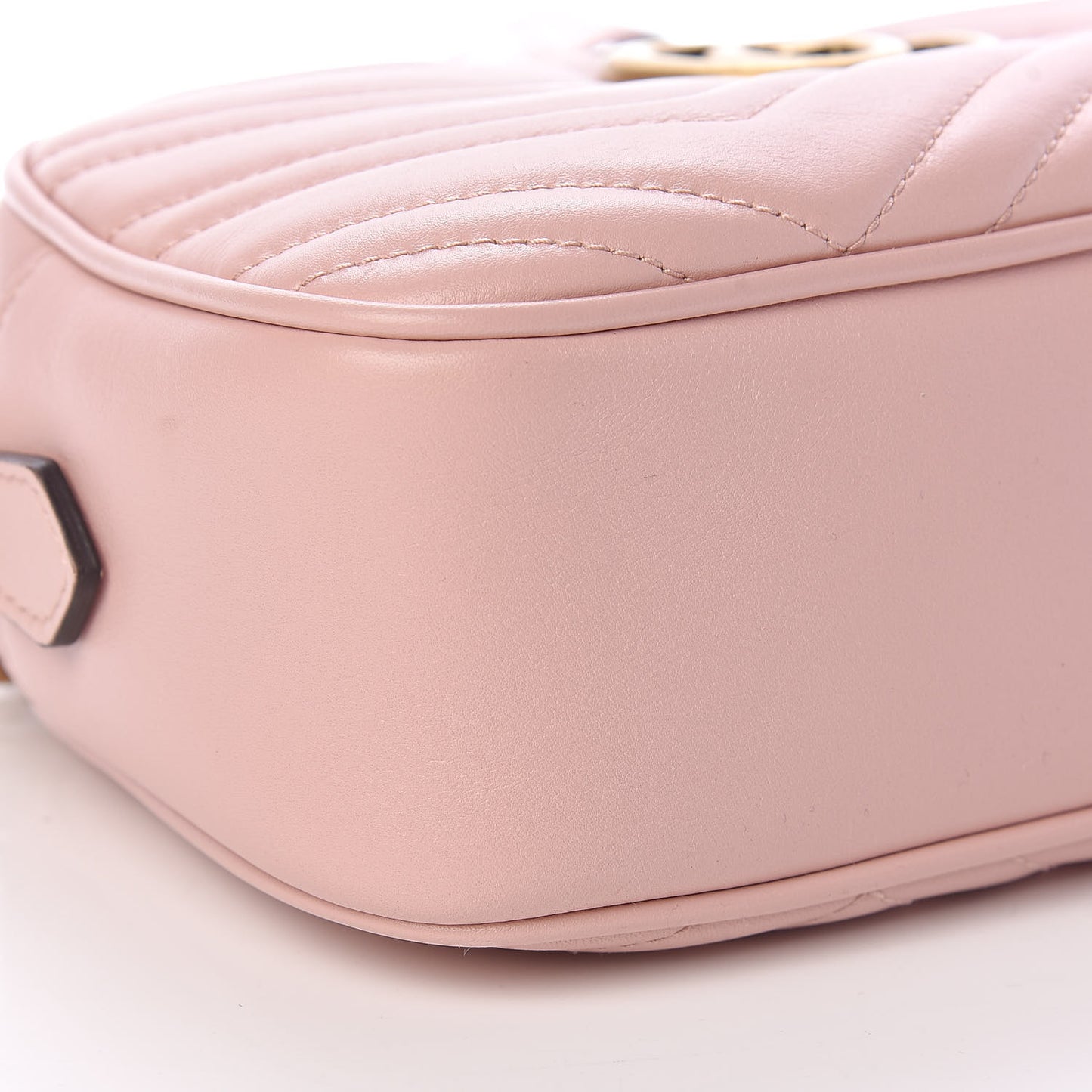 Calfskin Matelasse Small GG Marmont Chain Shoulder Bag Perfect Pink