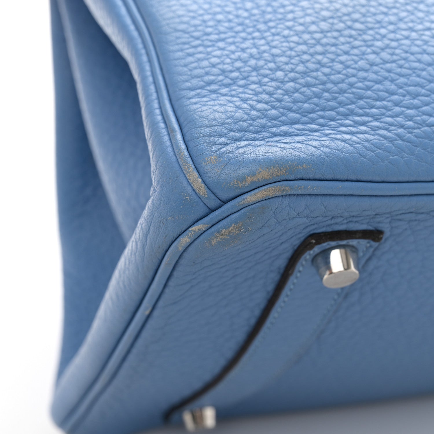 Hermes Taurillon Clemence Birkin 35 Azure 23 of 24