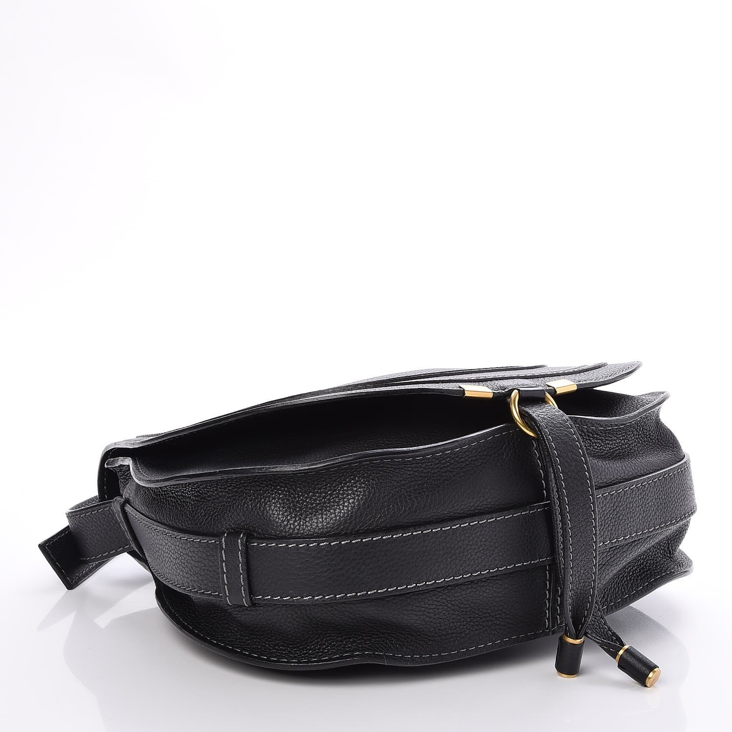 Chloe Calfskin Medium Marcie Round Crossbody Bag Black 4 of 8