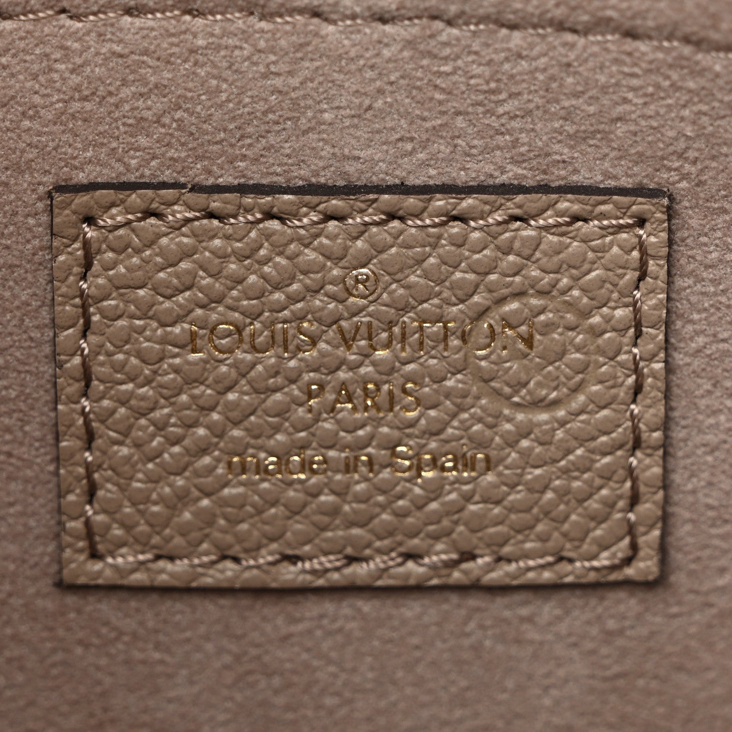 Louis Vuitton Empreinte Monogram Giant Bagatelle NM Tourterelle Creme 6 of 9