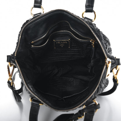 Prada Nappa Gaufre Tote Black 5 of 10