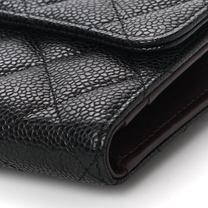 Chanel Caviar Quilted Large Flap Wallet Black 11 of 12
