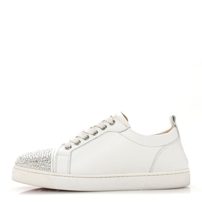 Christian Louboutin Calfskin Strass Junior Flat Sneakers 36.5 36.5 Version Latte 1 of 10