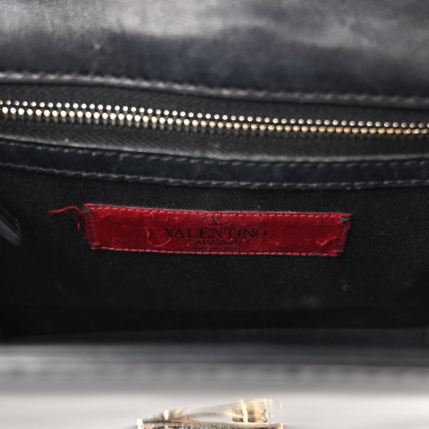 Valentino Garavani Patent Small Glam Lock Rockstud Flap Black 7 of 12