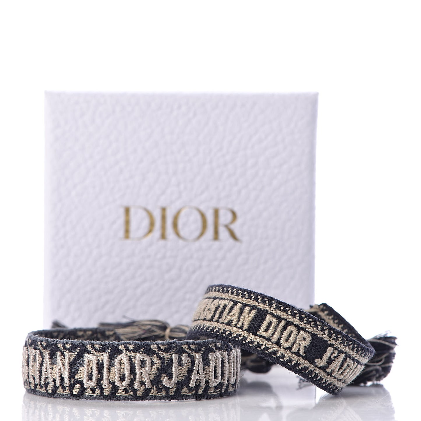 Woven Cotton J'Adior Friendship Bracelet Set Navy