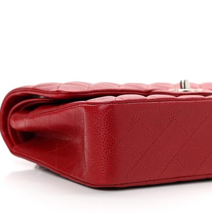 Chanel Caviar Quilted Medium Double Flap Red 9 of 12