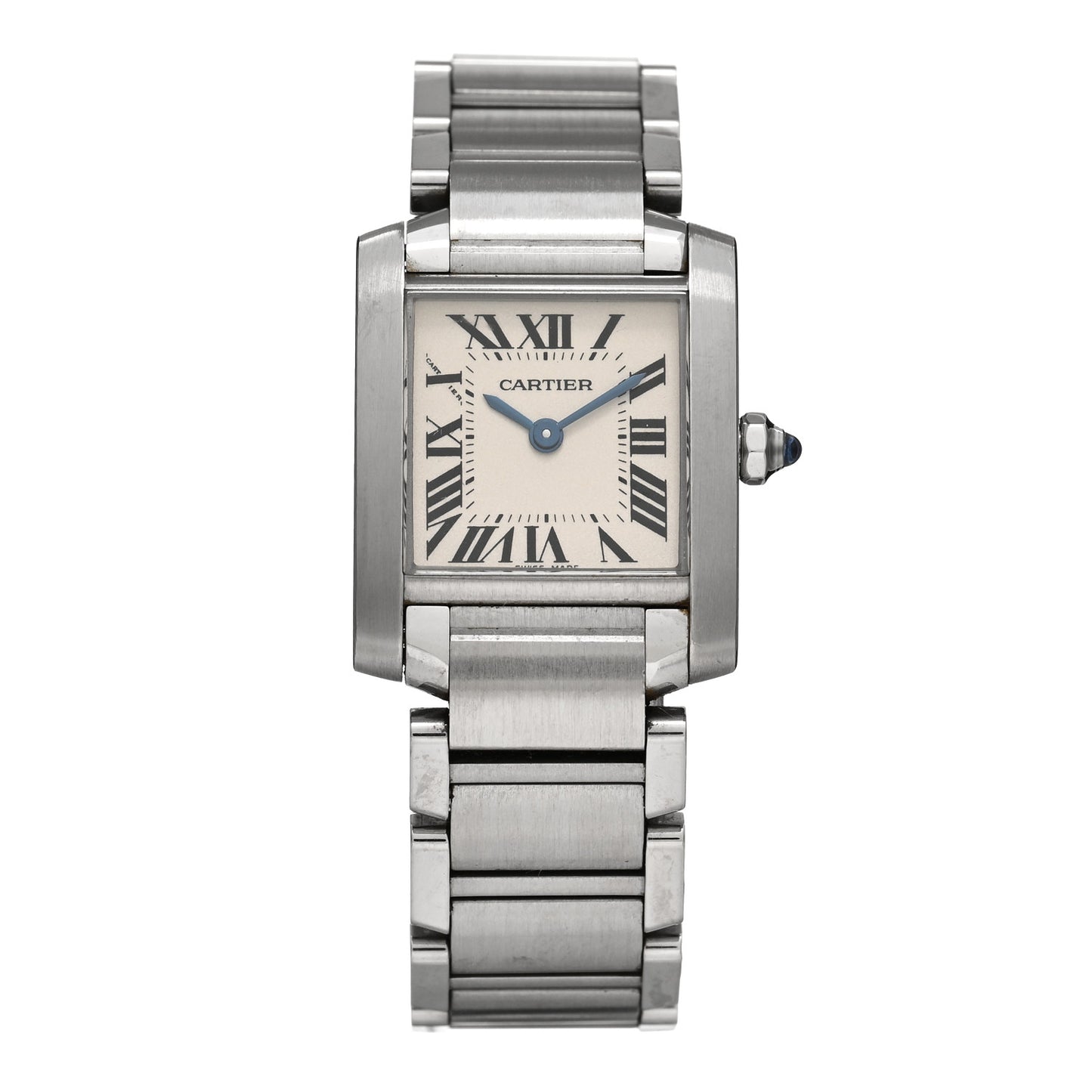 Stainless Steel 20mm Tank Francaise Quartz Watch