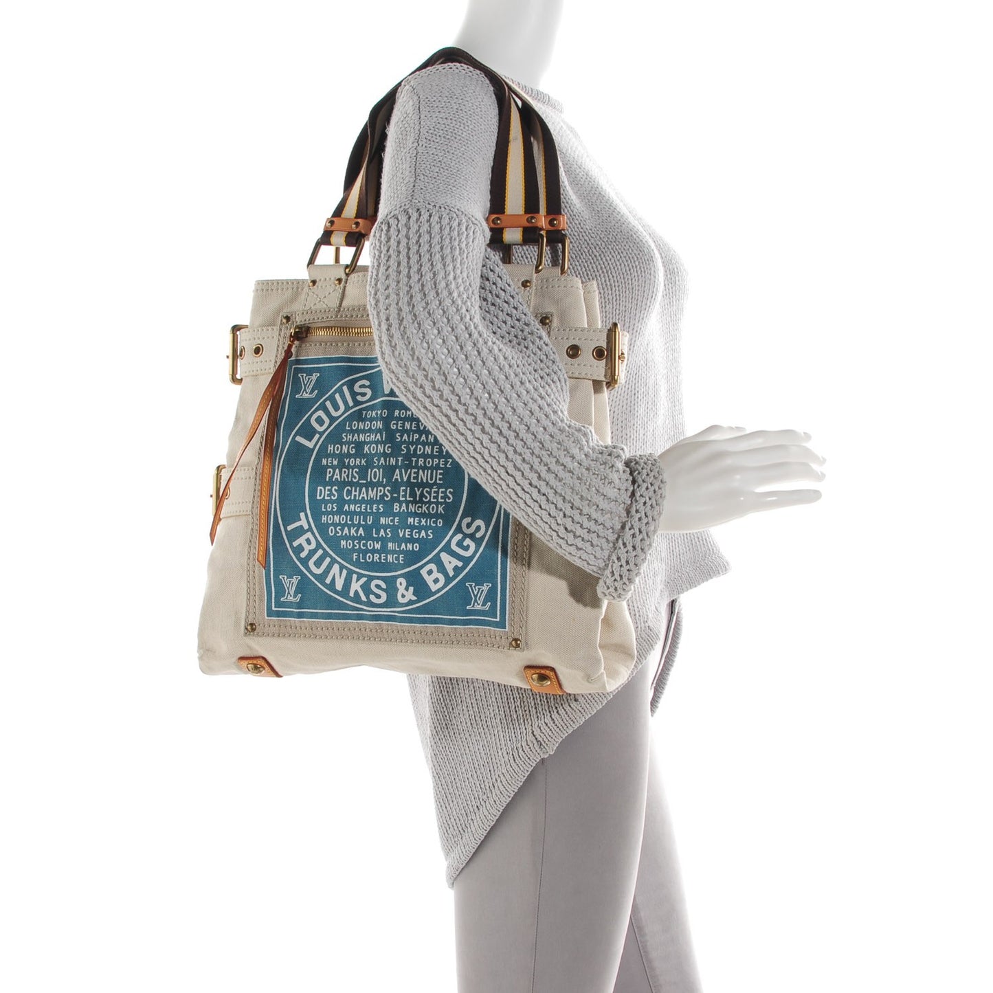 Toile Globe Shopper Cabas MM