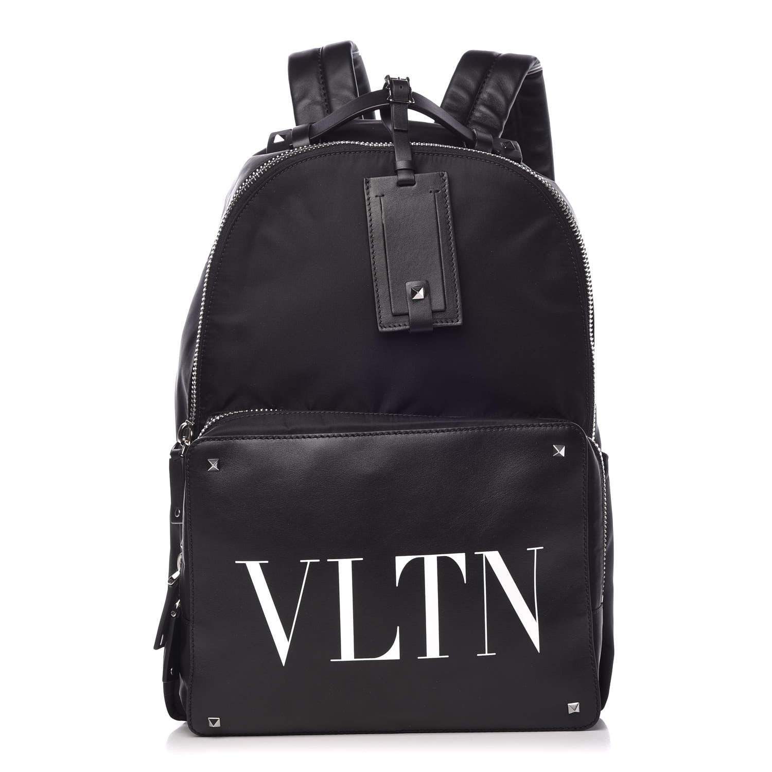 Valentino Garavani Nylon VLTN Rockstud Backpack Black 1 of 6