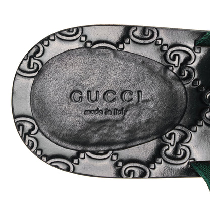 Gucci Nylon Guccissima Web Womens Thong Sandals 38.5 Green Red Black 7 of 9