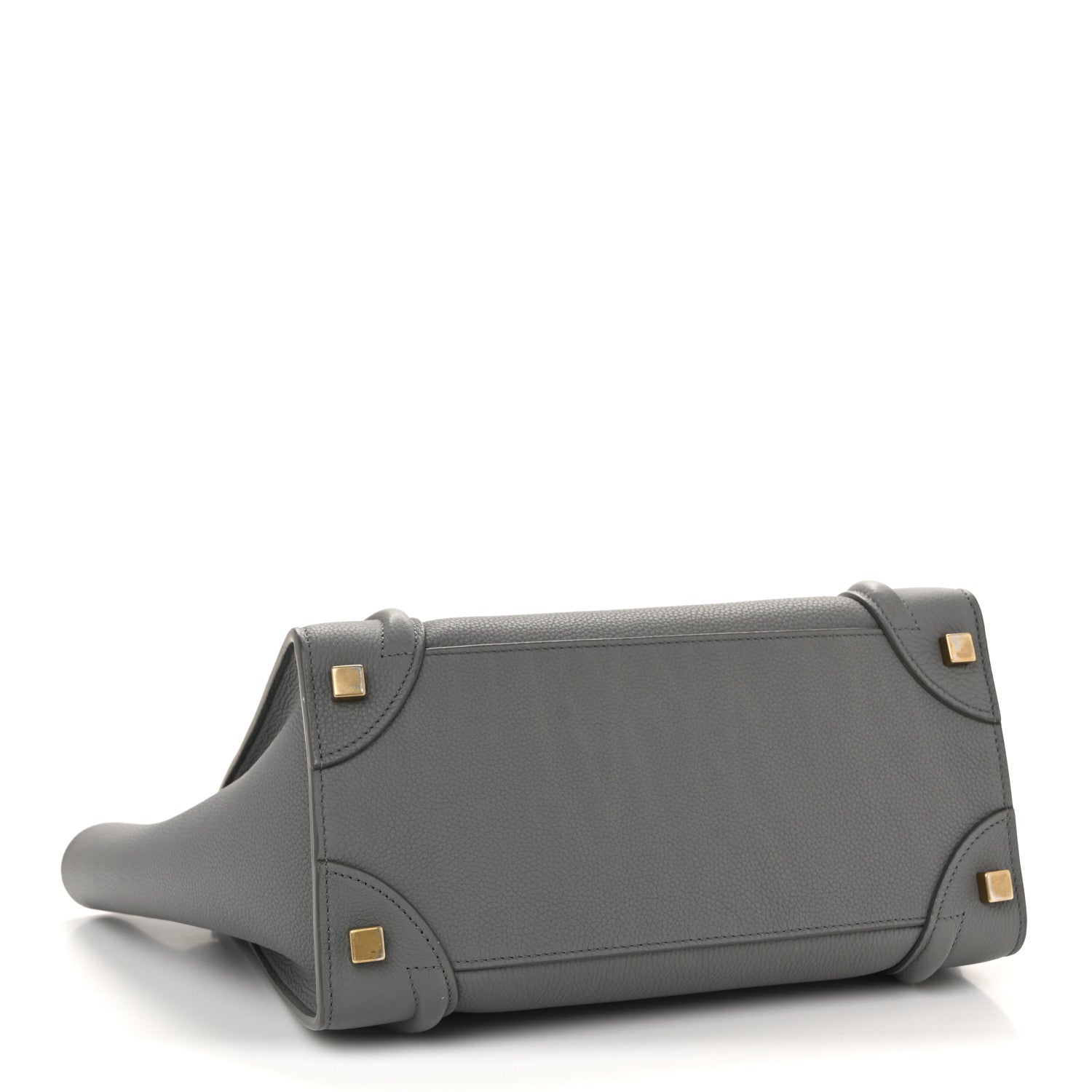 Celine Baby Drummed Calfskin Micro Luggage Kohl 4 of 13