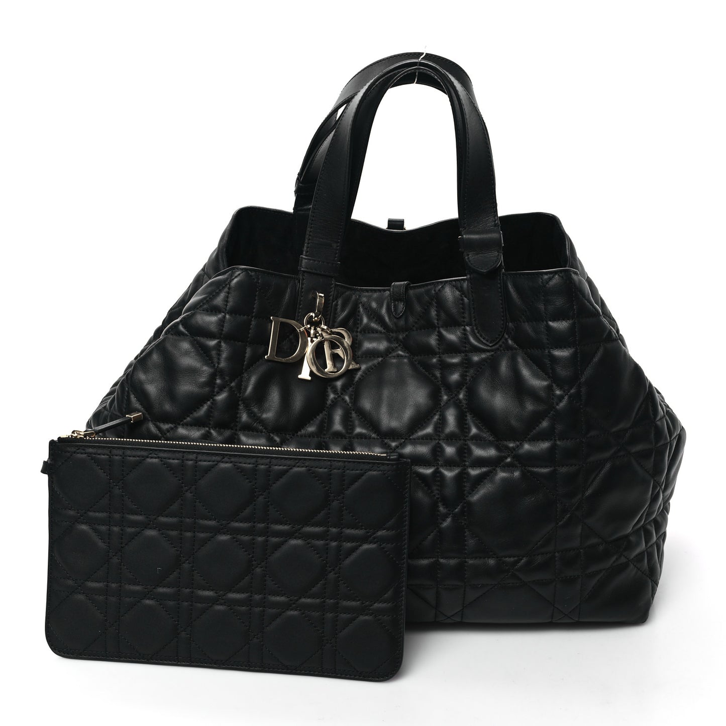 Calfskin Macrocannage Large Toujours Black