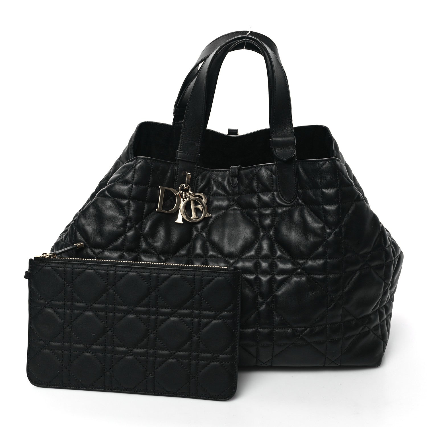 Christian Dior Calfskin Macrocannage Large Toujours Black 3 of 12