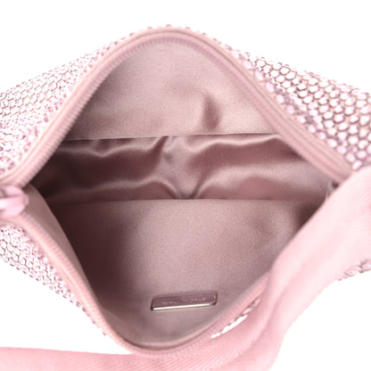 Prada Satin Crystal Mini Re-Edition 2000 Bag Alabastro 5 of 9