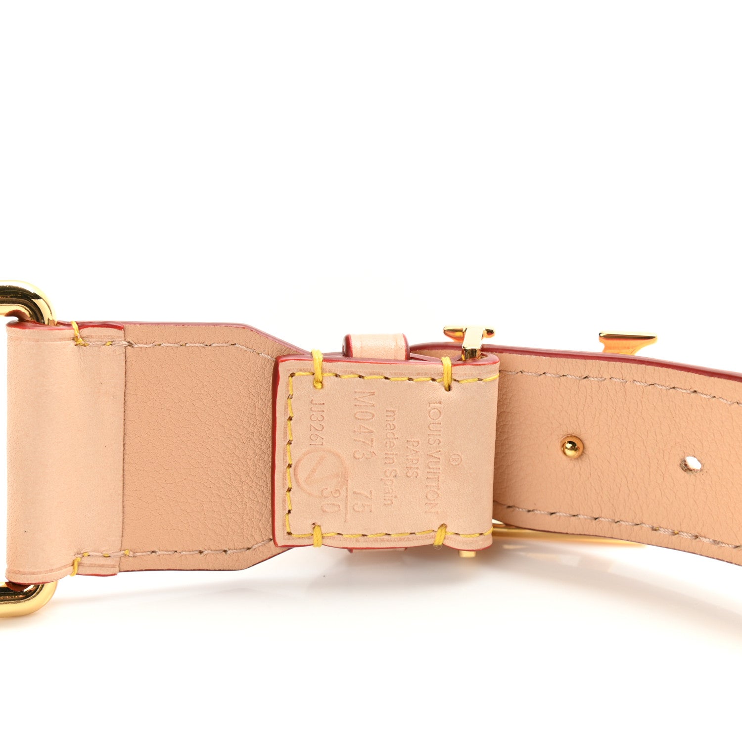 Louis Vuitton Silk Vachetta Monogram Confidential 30mm Belt 75 30 Black 3 of 4