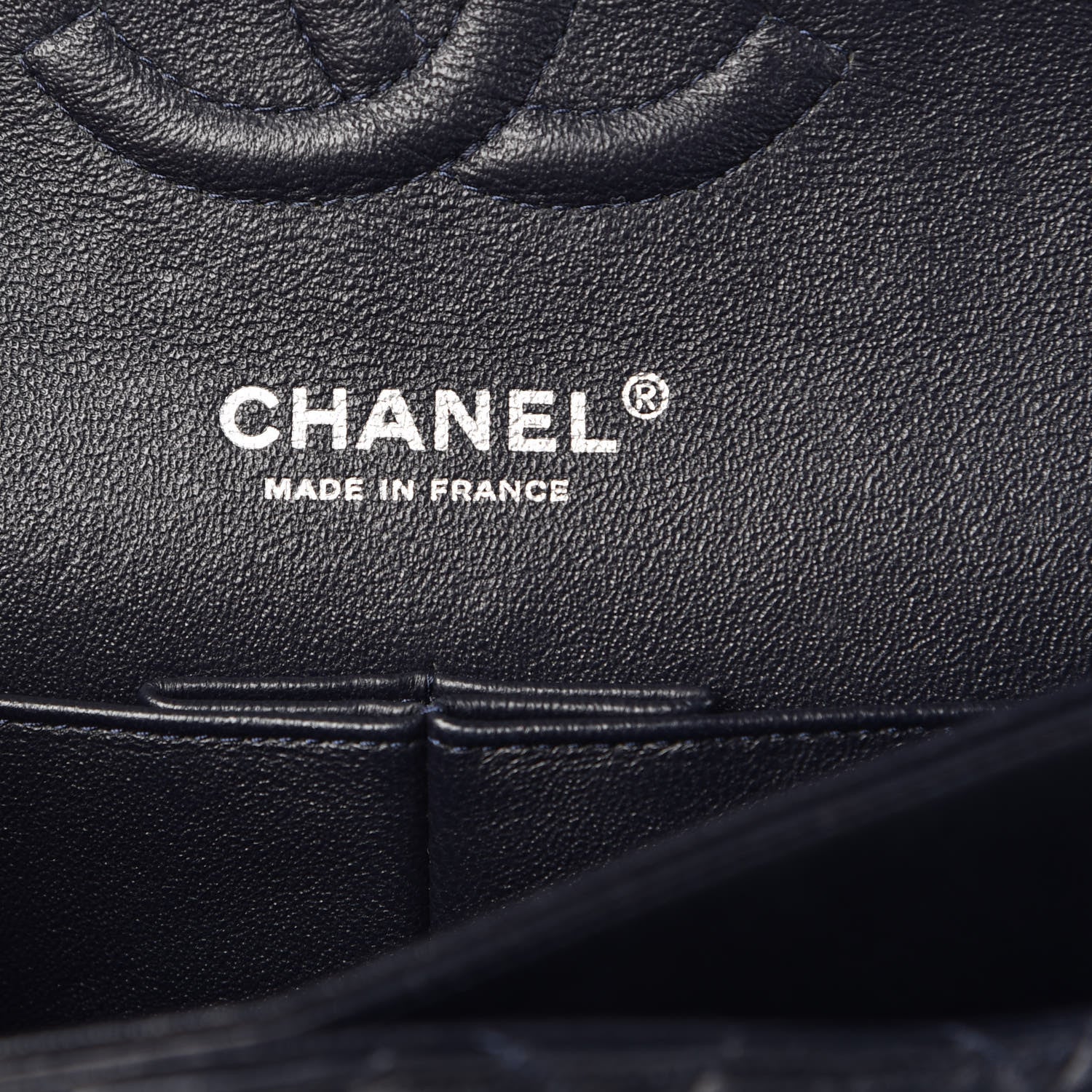 Chanel Lambskin Quilted Medium Double Flap Navy 6 of 11