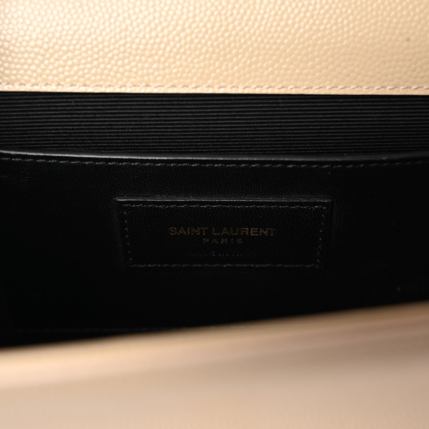 Saint Laurent Grain De Poudre Medium Monogram Kate Satchel Nude Powder 6 of 9