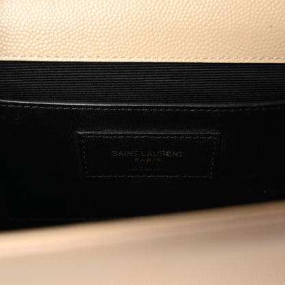 Saint Laurent Grain De Poudre Medium Monogram Kate Satchel Nude Powder 6 of 9