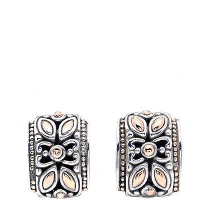 John Hardy Sterling Silver 18K Yellow Gold Jaisalmer Omega Earrings 1 of 6