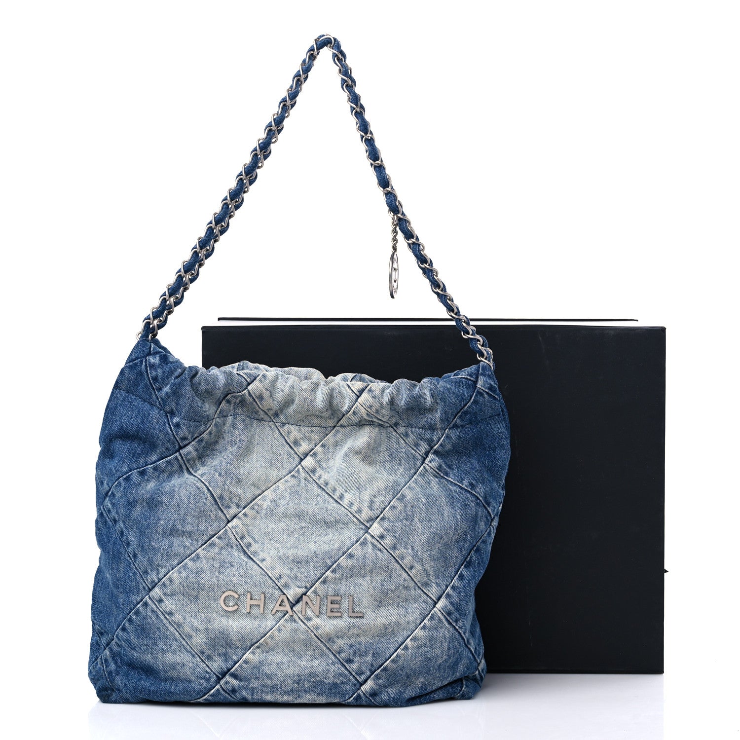 Chanel Denim Quilted Chanel 22 Blue 11 of 11