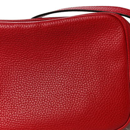 Gucci Pebbled Calfskin Small Soho Disco Bag Tabasco Red 16 of 17