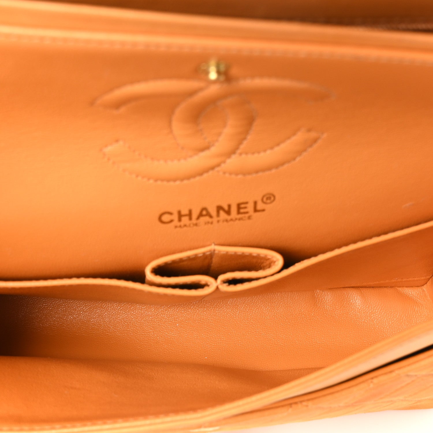 Chanel Lambskin Quilted Small Double Flap Yellow 5 of 10
