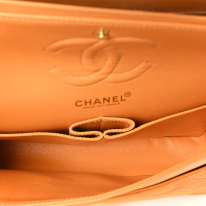 Chanel Lambskin Quilted Small Double Flap Yellow 5 of 10
