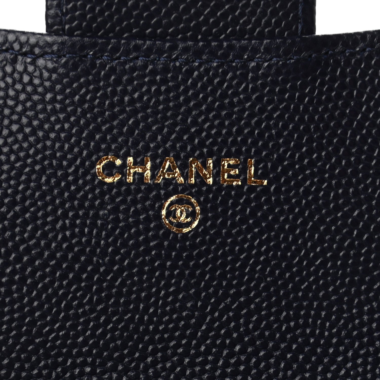 Chanel Caviar Quilted Flap Card Holder Wallet Navy 5 of 8
