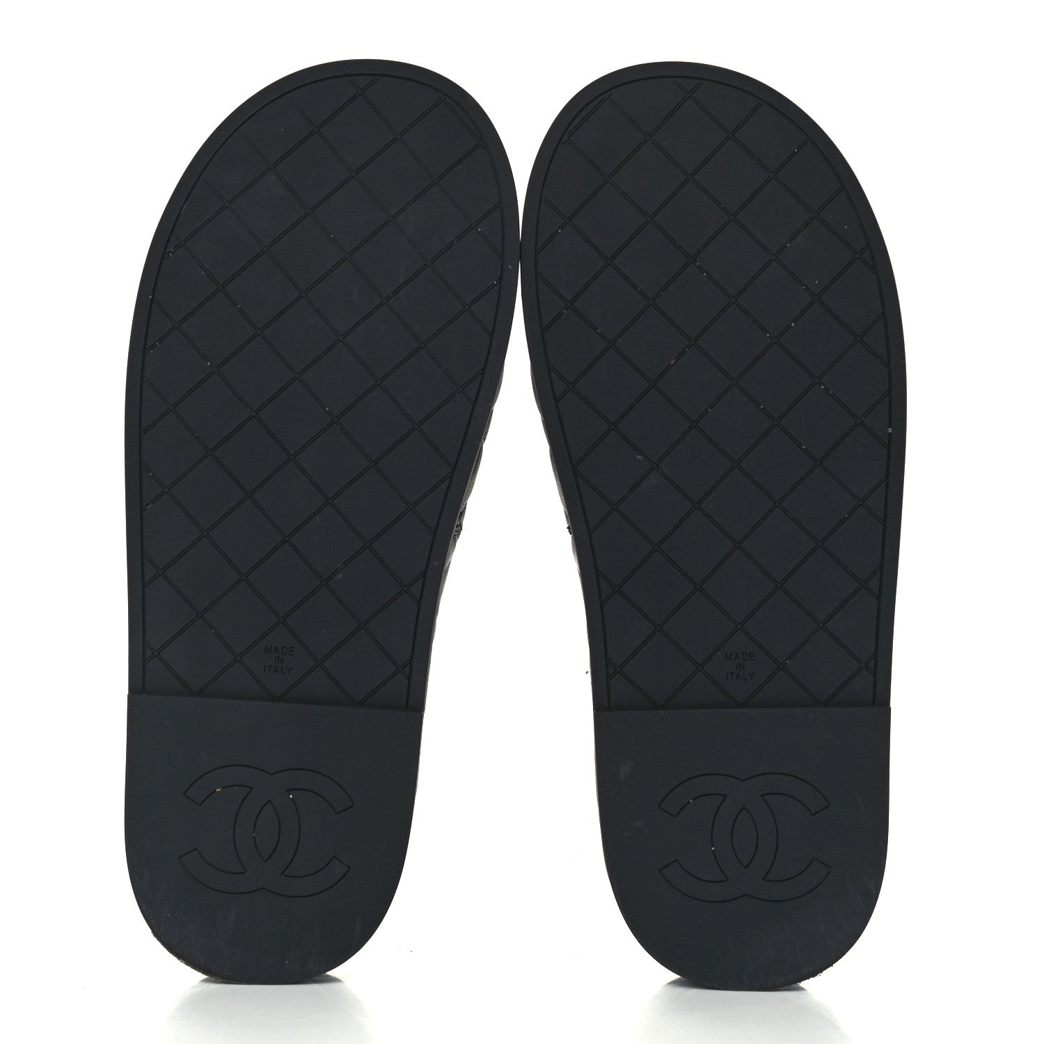 Chanel Lambskin Quilted CC Mules Sandals 39 Black 7 of 10