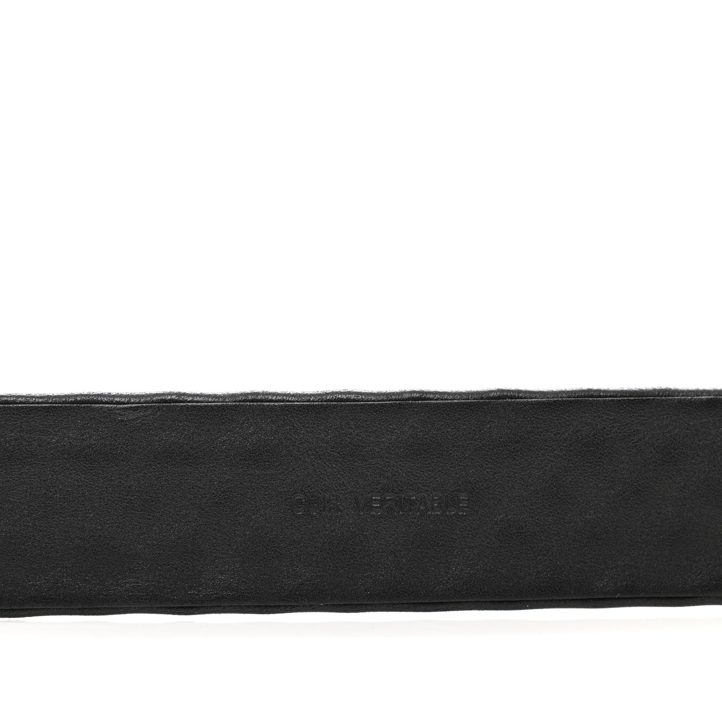 Lambskin Studded CC Chain Belt 80 32 Black