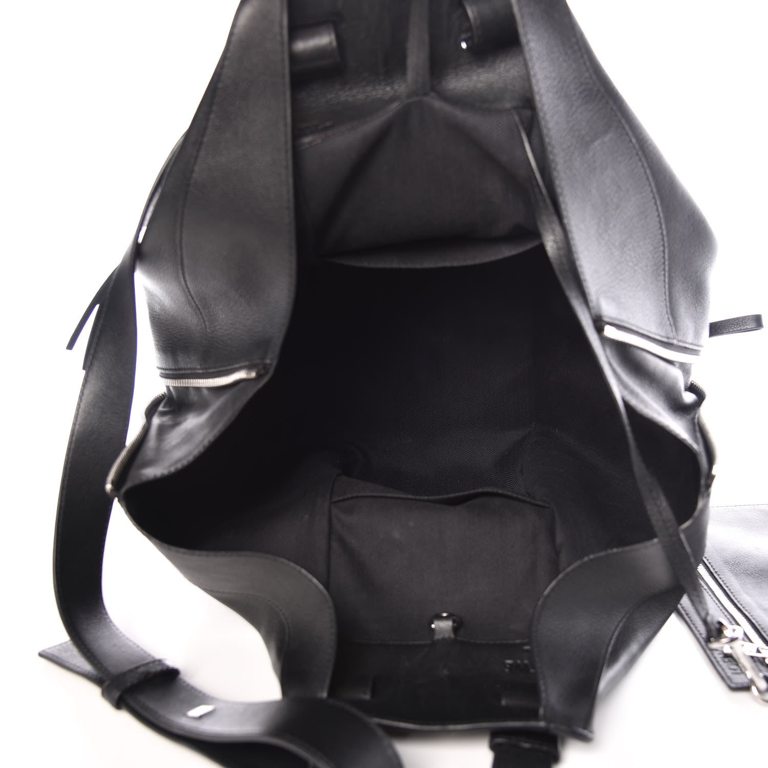 Loewe Calfskin Medium Hammock Shoulder Bag Black 8 of 11