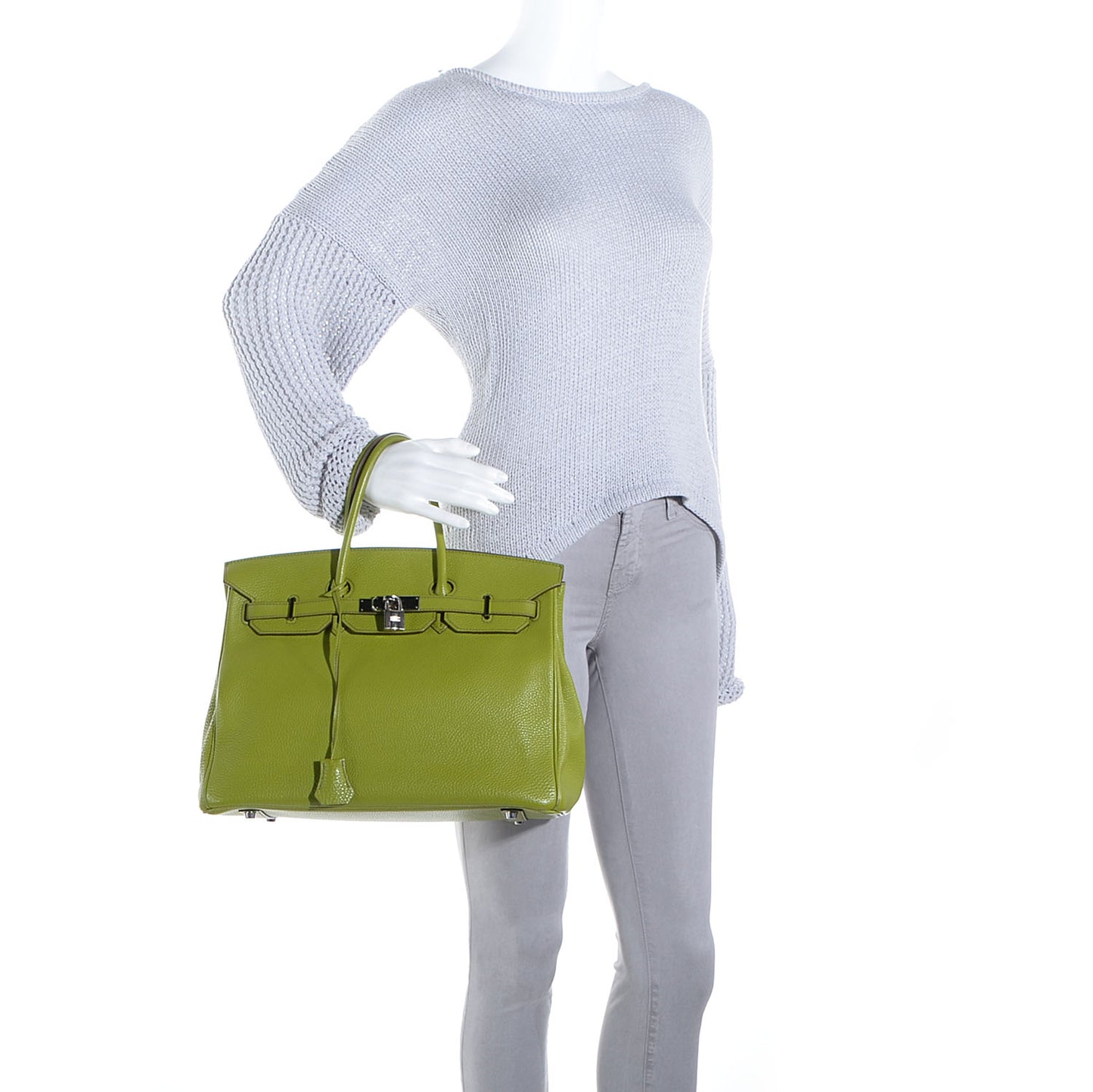 Togo Birkin 35 Vert Anis